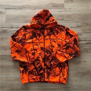 Outfitters Ridge Orange Camouflage Outdoor Hunting Hoodie